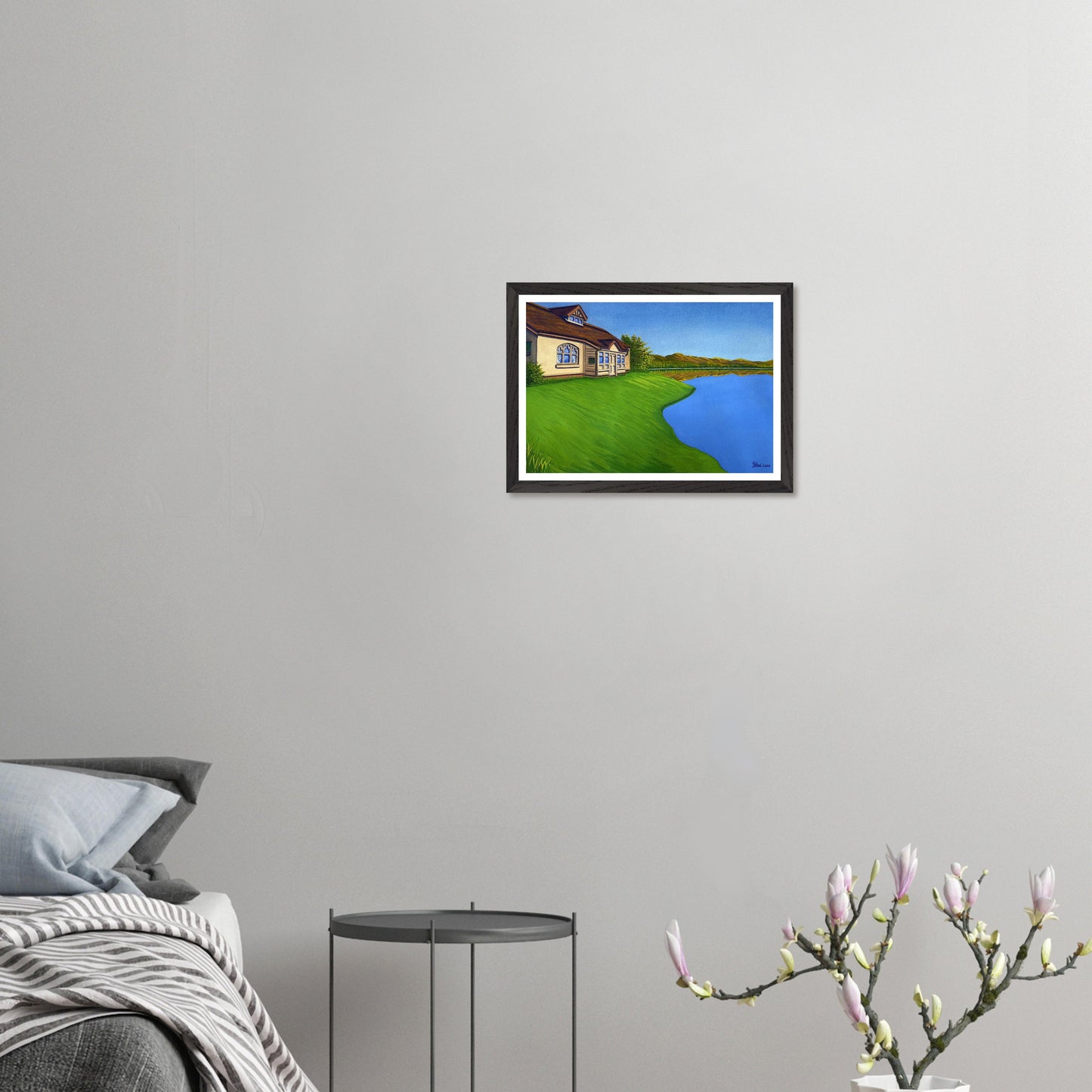 One of a Kind Original Painting "Lakeside"