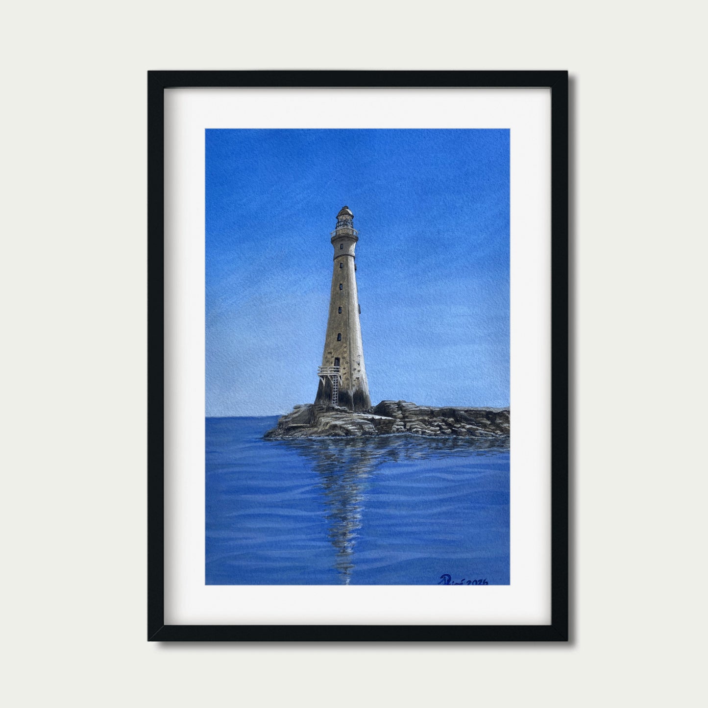 Einzigartiges Originalgemälde "Der Leuchtturm"