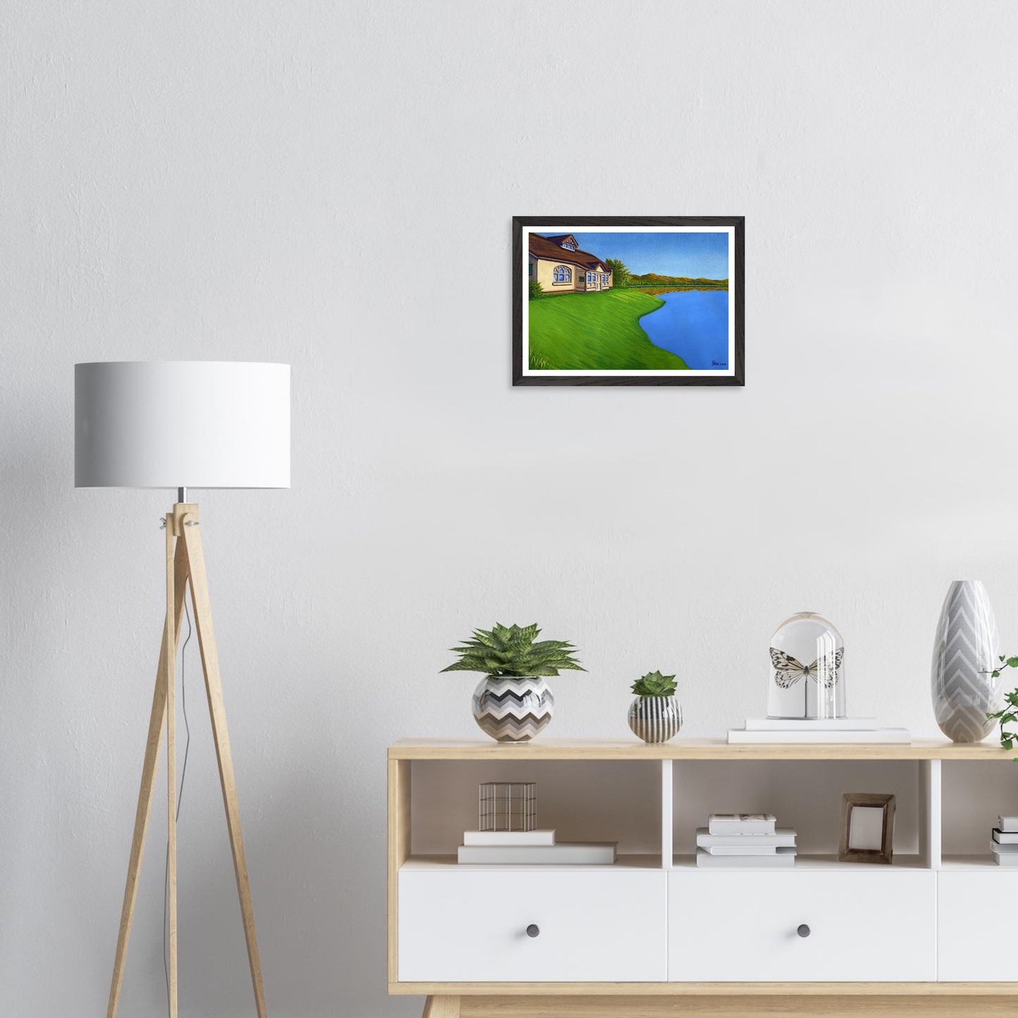 One of a Kind Original Painting "Lakeside"