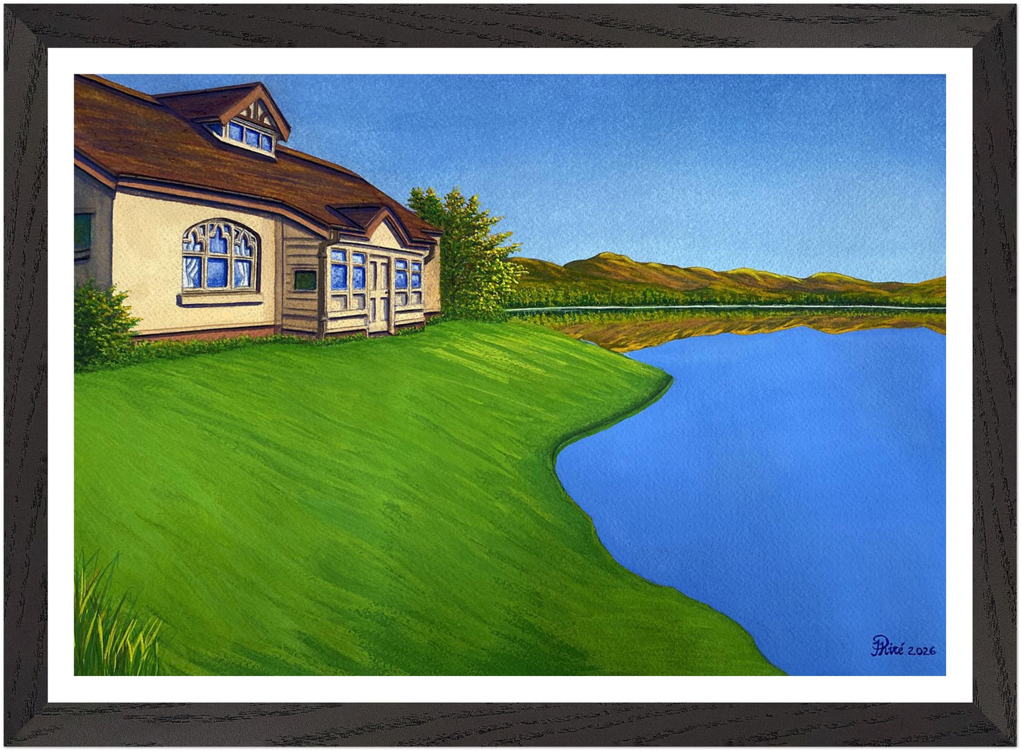 One of a Kind Original Painting "Lakeside"